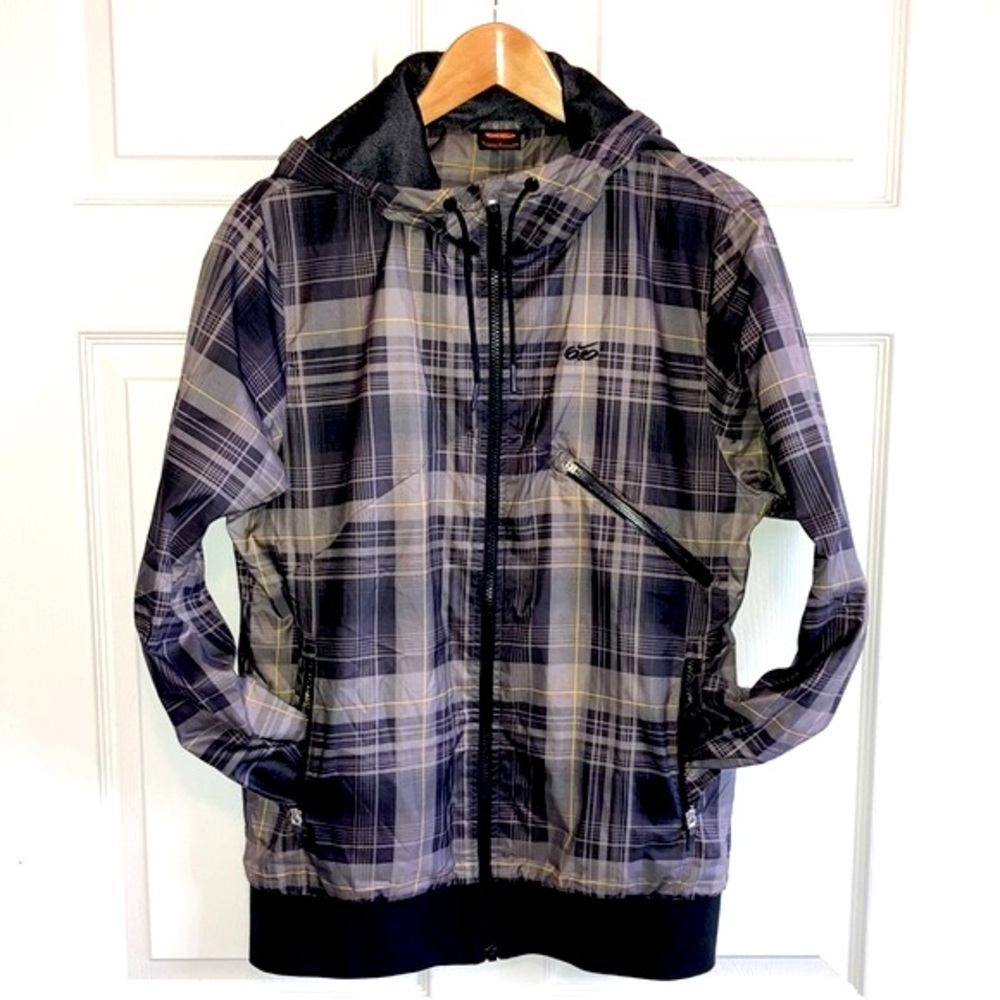 Nike 6.0 Plaid Windbreaker - Black and Gray